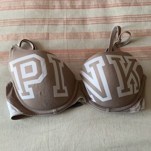 Pink tan bra